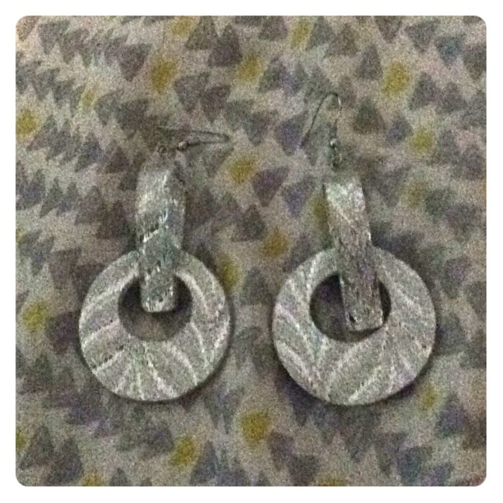 Silver earrings